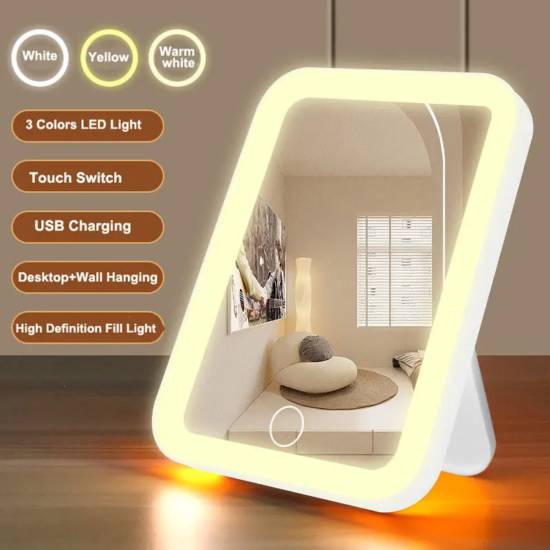 3 Color Portable Touch Vanity Mirror