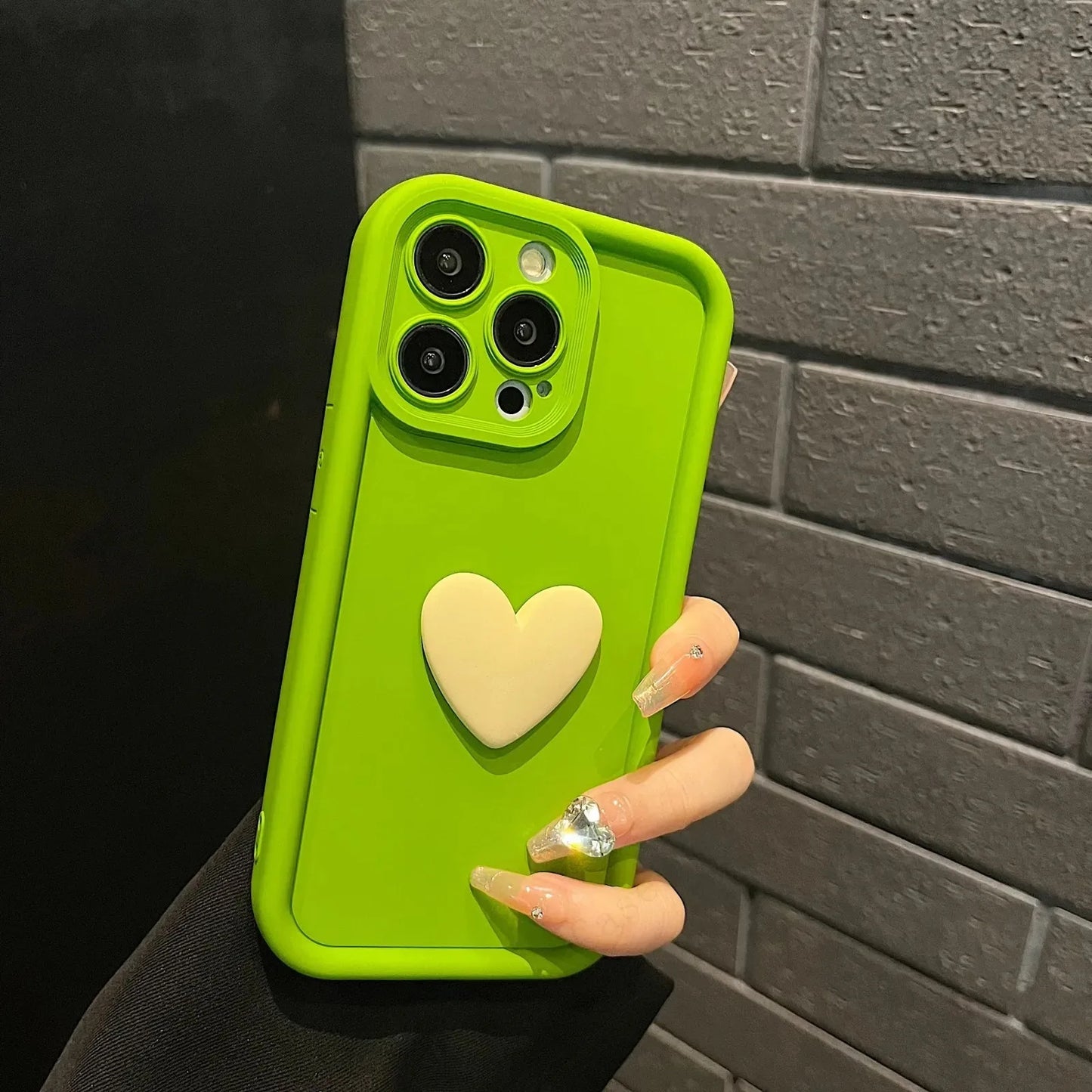 3D Heart Phone Case