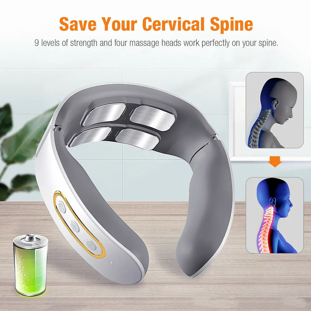 Pulse Heating Neck and Shoulder Massage