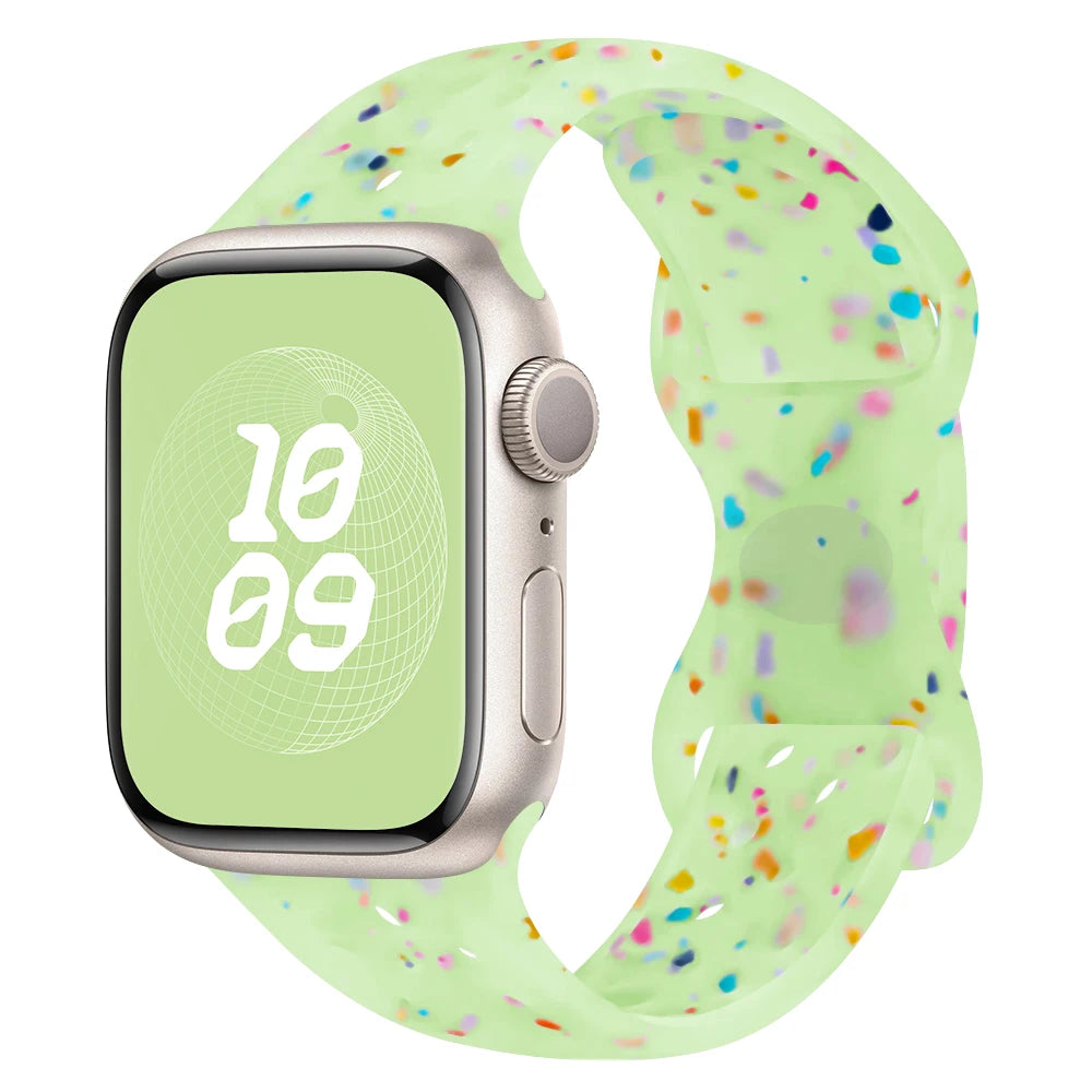 Speckled Silicone Watch Band