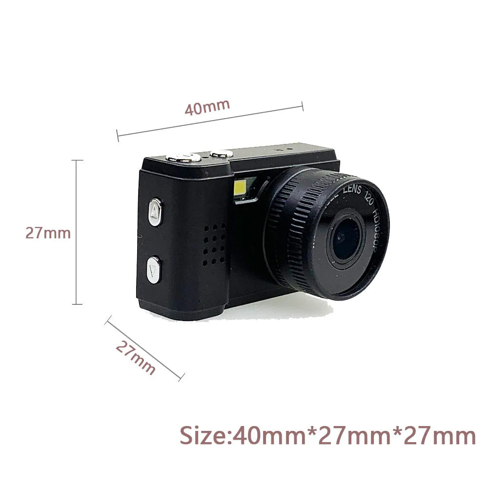 Vintage Extra Small Mini Camera With Screen 1080p