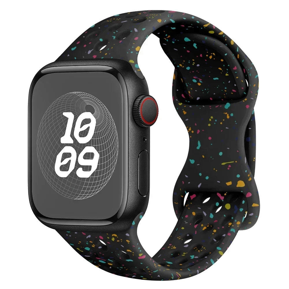 Speckled Silicone Watch Band