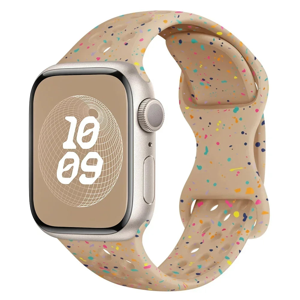 Speckled Silicone Watch Band