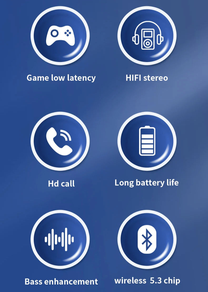 Stereo Bluetooth Headphones With Mic