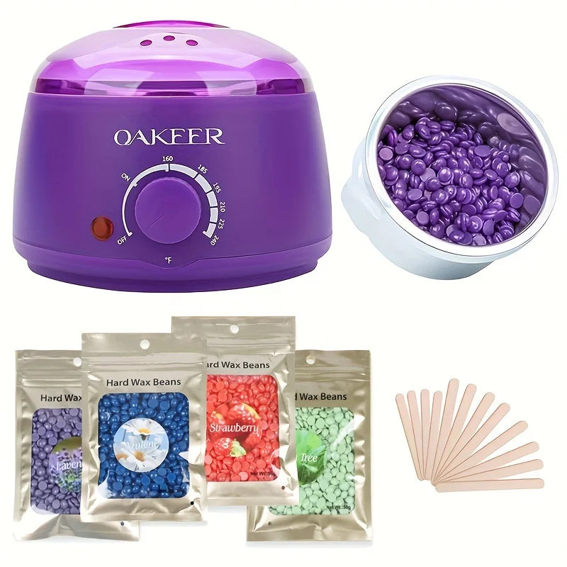 Waxing Hair Removal Kit Melting Machine + Wax Beads