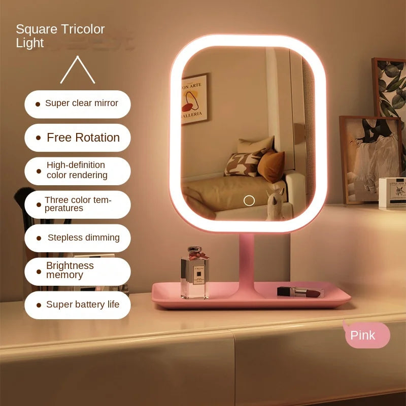 Full Size 3 Color Touch Makeup Vanity Mirror