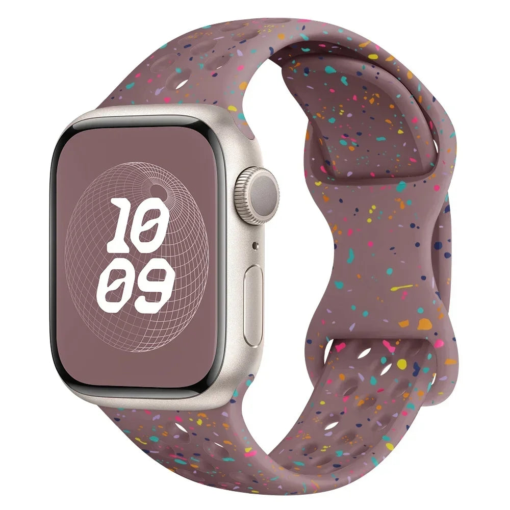 Speckled Silicone Watch Band