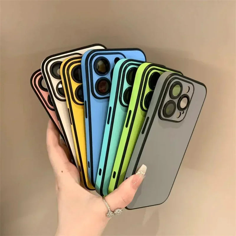 Black Outline Color Block Phone Case