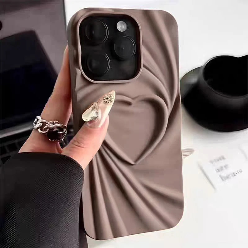 Textured Heart Phone Case