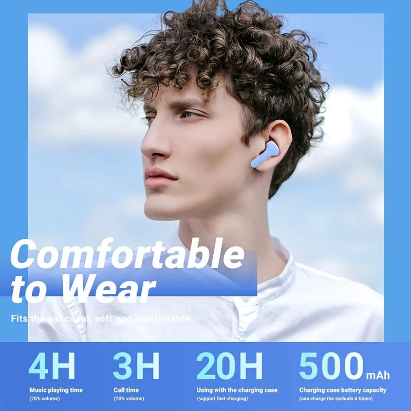 Original Transparent LED Stereo Bluetooth Earbuds