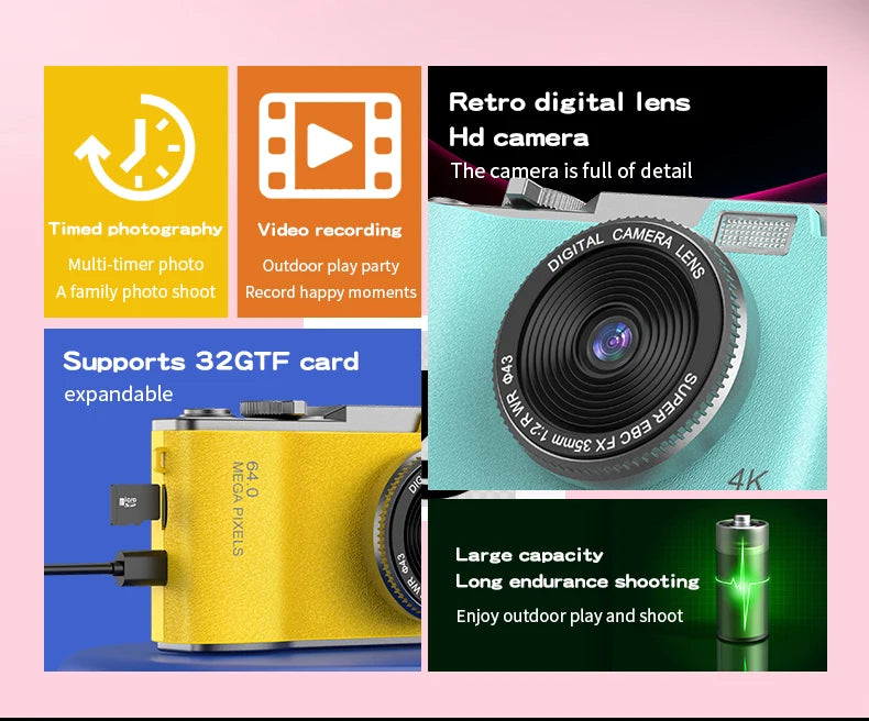 Vintage Retro CCD 2.4" Digital Camera