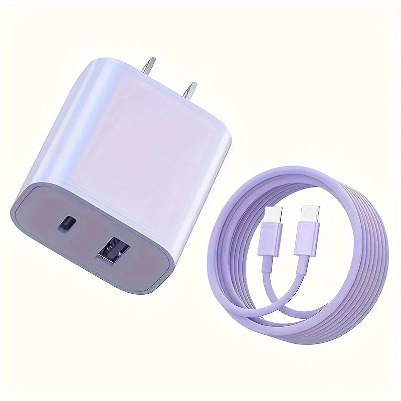 Duel Pastel Charging Set (Adapter + Cable)