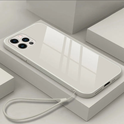 Tempered Glass Strap Phone Case