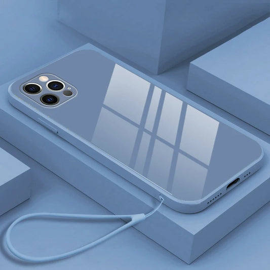 Tempered Glass Strap Phone Case