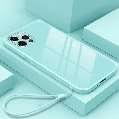 Tempered Glass Strap Phone Case