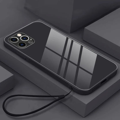 Tempered Glass Strap Phone Case