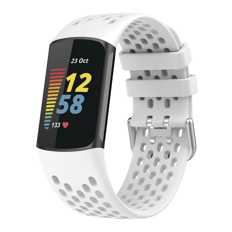 Breathable Rubber Strap For Fitbit