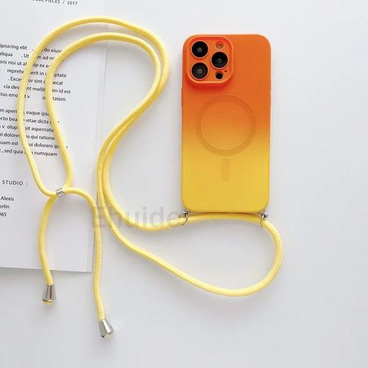 Ombré Crossbody Lanyard Phone Case