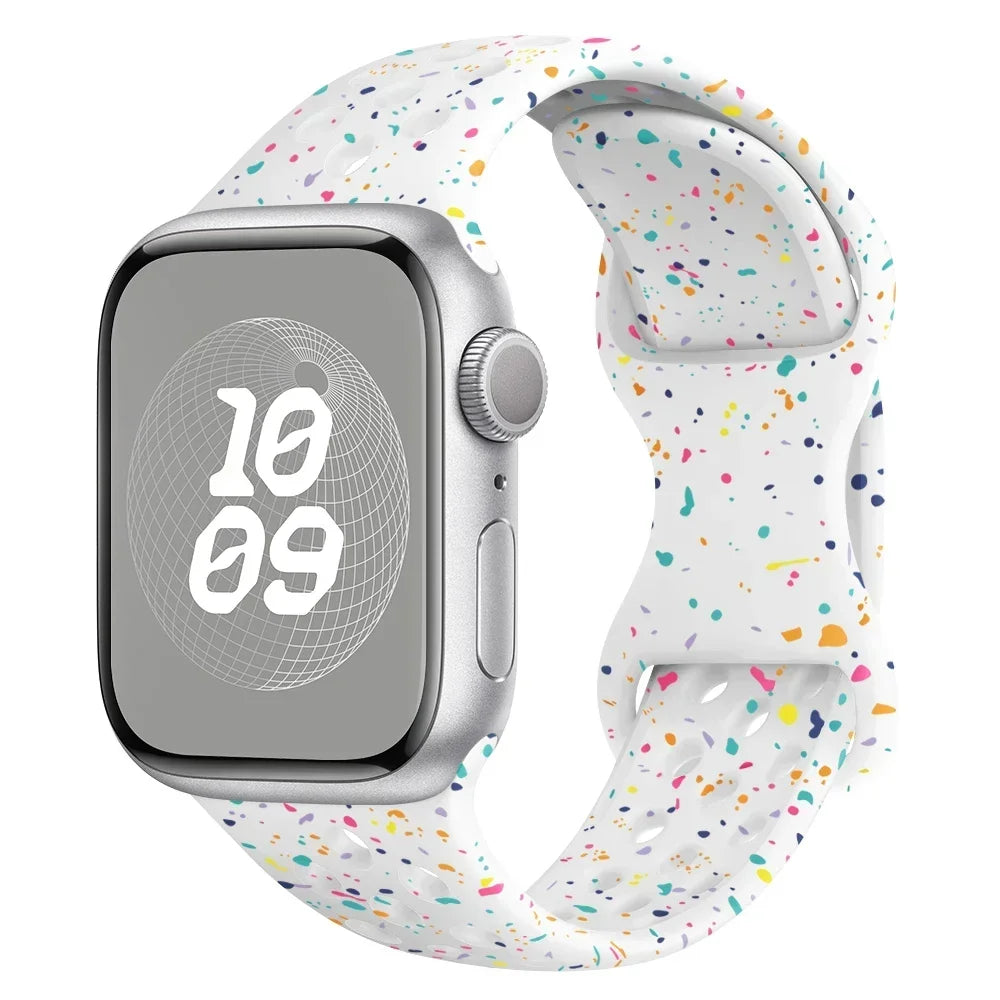 Speckled Silicone Watch Band