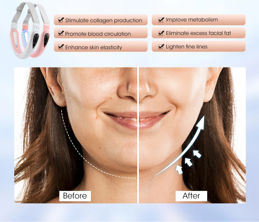 Face Lifting & Slimming Red Light Massager