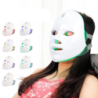 7 Color Red Light Therapy Facial Mask