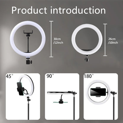 10" LED Ring Light with 5ft Tripod Stand