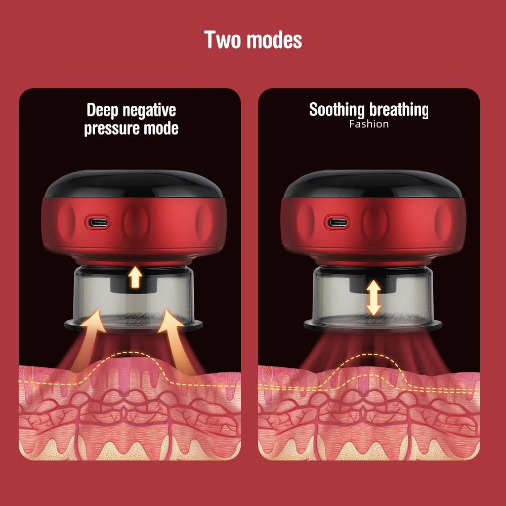 Vacuum Cupping and Scraping Massage Device
