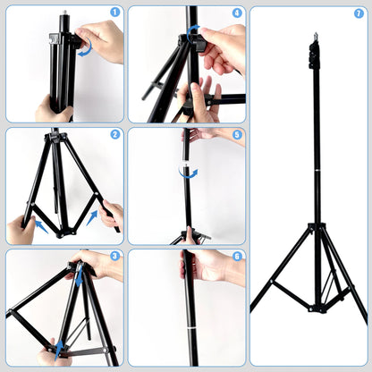 10" LED Ring Light with 5ft Tripod Stand
