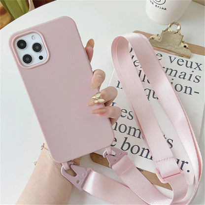 Matte Finish Lanyard Phone Case