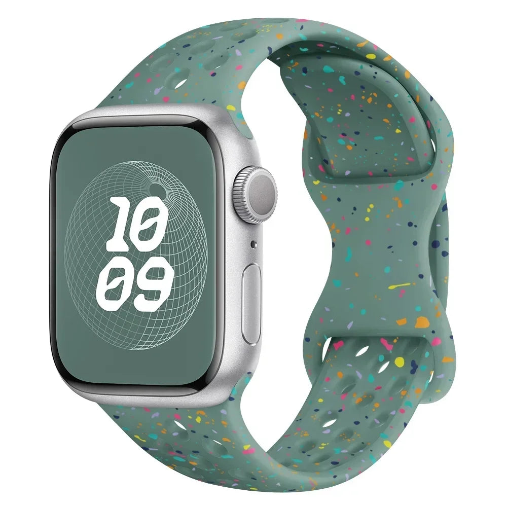 Speckled Silicone Watch Band