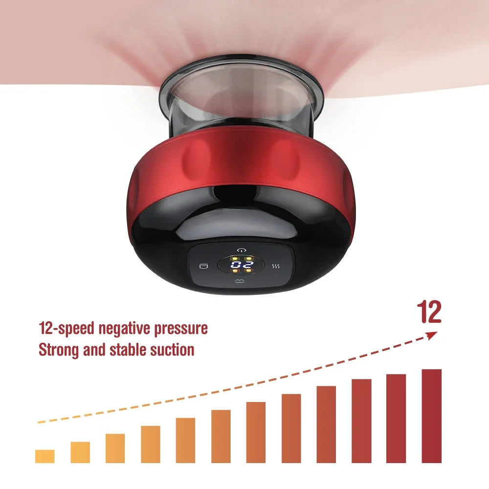 Vacuum Cupping and Scraping Massage Device
