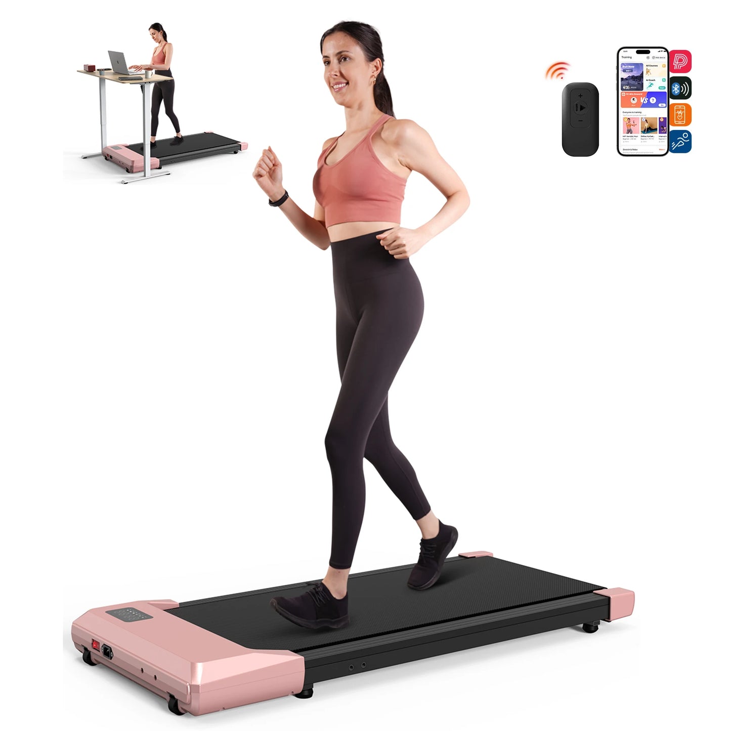 At Home Pad Treadmill with LED Display