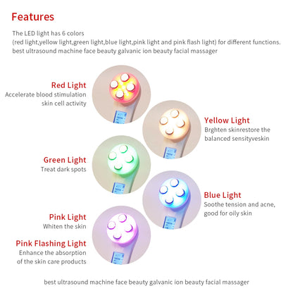 5-IN-1 LED Skin Lifting and Tightening Face Massager