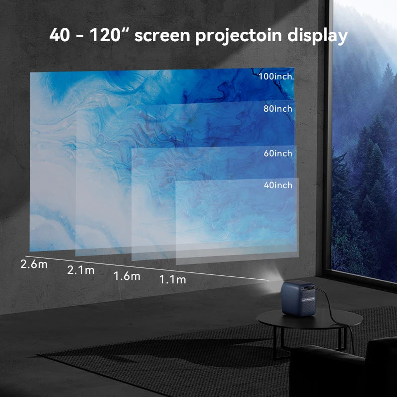 Sleek Mini Portable Projector