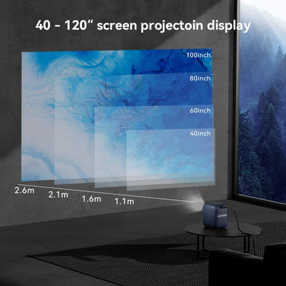 Sleek Mini Portable Projector