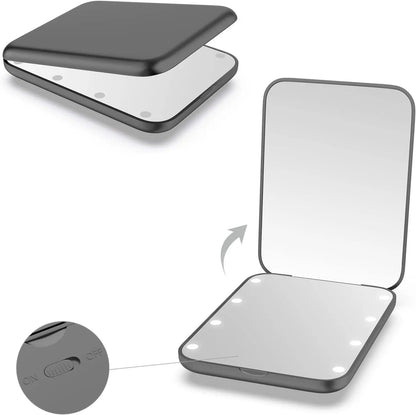 Portable Compact LED Makeup Mirror