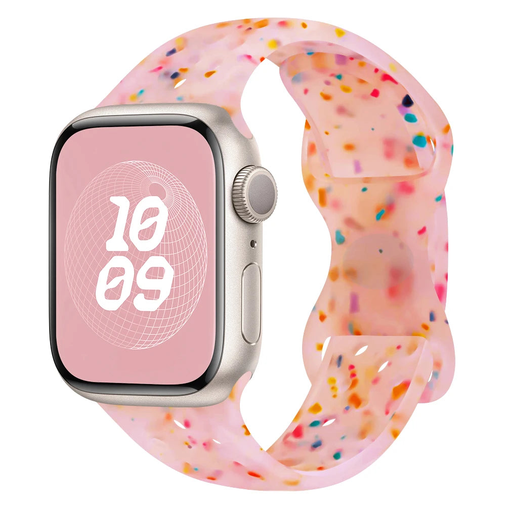 Speckled Silicone Watch Band