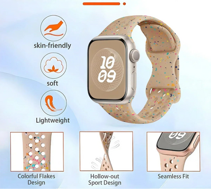 Speckled Silicone Watch Band