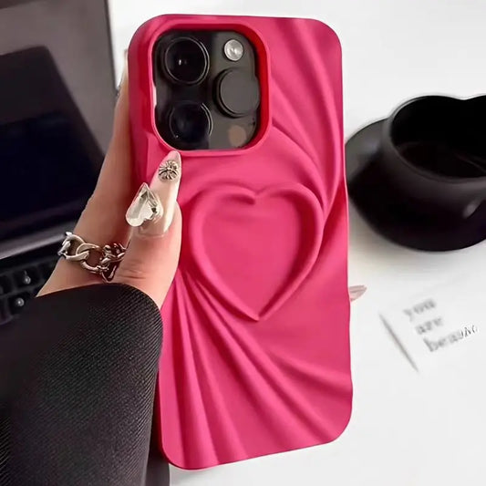 Textured Heart Phone Case
