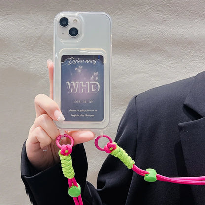 Clear Color Pop Lanyard Phone Case