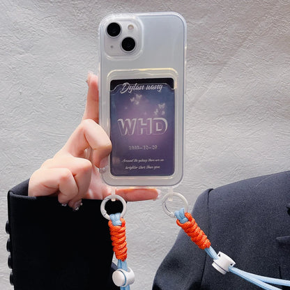 Clear Color Pop Lanyard Phone Case