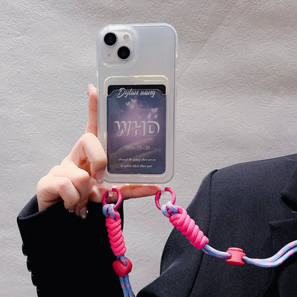 Clear Color Pop Lanyard Phone Case