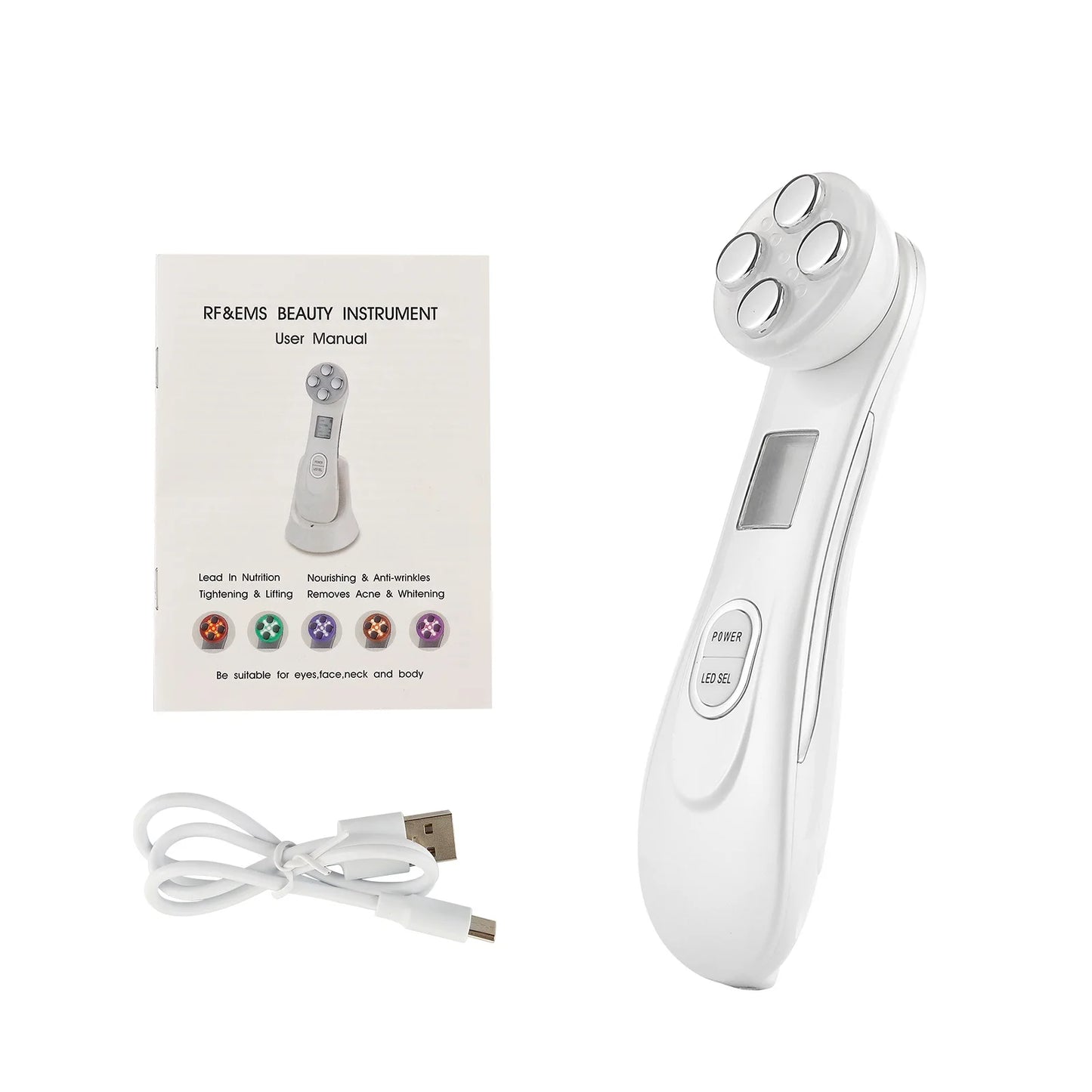 5-IN-1 LED Skin Lifting and Tightening Face Massager