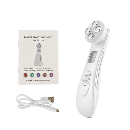 5-IN-1 LED Skin Lifting and Tightening Face Massager
