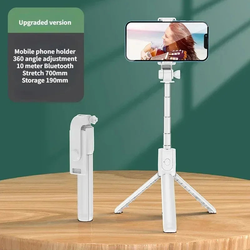 Multifunction Selfie Stick & Tripod Stand with Light + Remote
