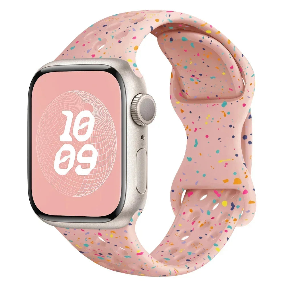 Speckled Silicone Watch Band