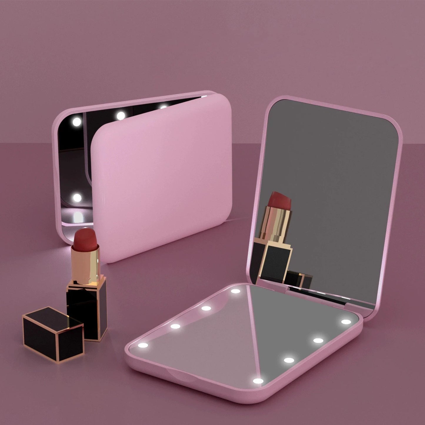 Portable Compact LED Makeup Mirror