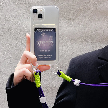 Clear Color Pop Lanyard Phone Case