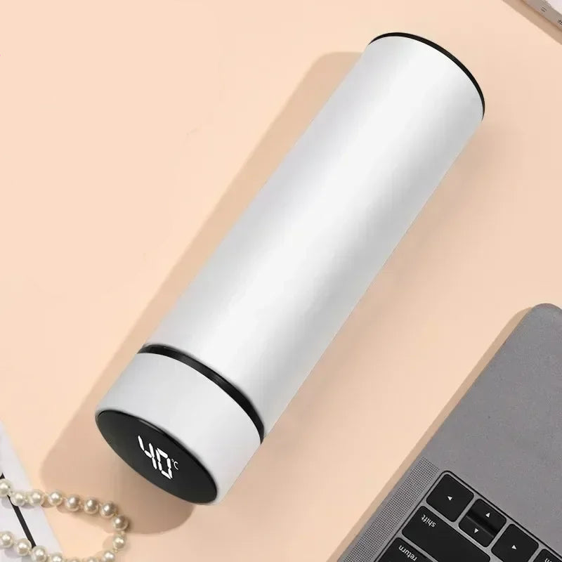 Stainless Steel Thermos Bottle with Digital Temperature Display