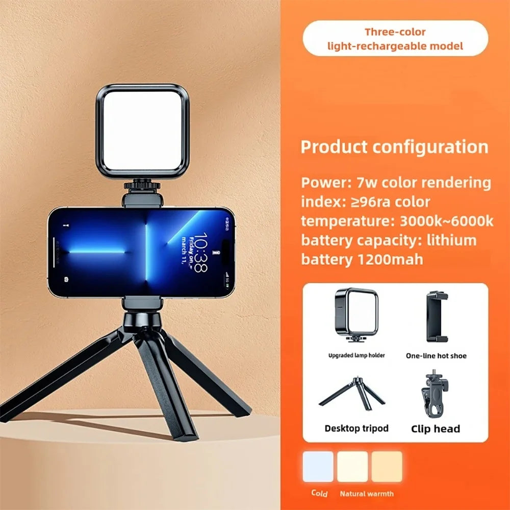 Square Clip-On LED Light for Phone